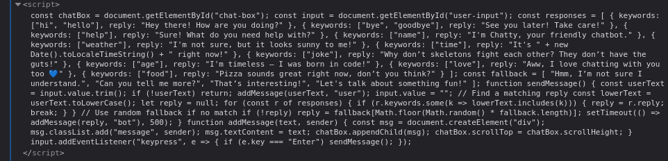 Code source HelpBot